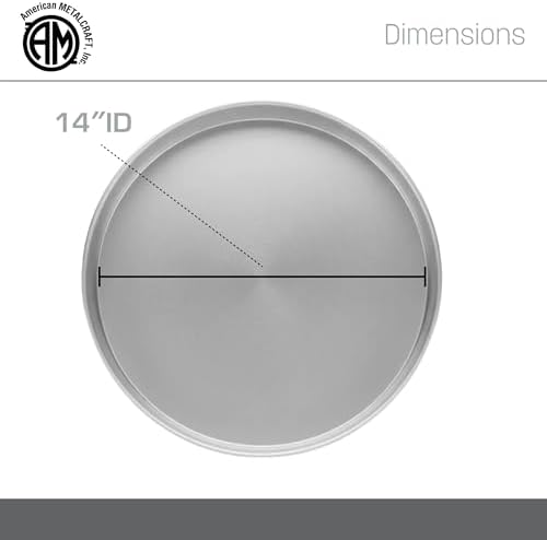 American Metalcraft A80142 Straight-Sided Aluminum Pan - 14 Inch