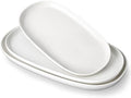 vancasso Porcelain Serving Platters Set of 3, 15.5"/14"/12" Serving