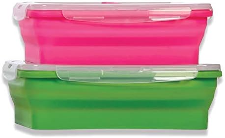 Flat Stacks Collapsible Storage Containers | Set of 2 Rectangle