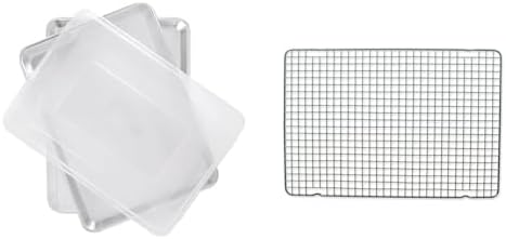 Nordic Ware Naturals Two Half Sheets with Lid Set, 3-Pieces & 43343