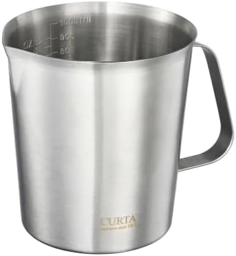 CURTA 18/8 Stainless Steel Measuring Cup with Handle and Pour Spout