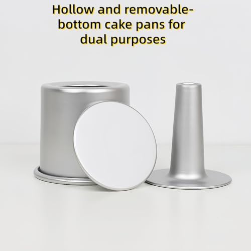5 Inch Non-Stick Chiffon Cake Pan - 3.94 Inch Deep Aluminum Alloy Cake