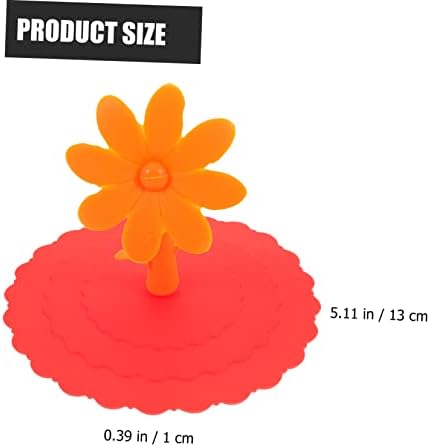 Unomor Flower Silicone Mug Covers, 6-Piece Set
