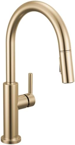 Delta Nicoli Brushed Gold Pull-Down Kitchen Faucet 19867LF-CZ