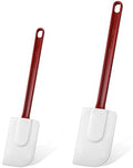 Lounsweer 2 Pcs Silicone Spatula Scraper Heat Resistant, 10 Inch