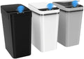 Kssvzz 3 Pack Automatic Bathroom Trash Can, 2.5 Gallon