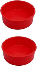 2pcs 6 Inch Silicone Cake Pan for Baking, Round Cake Molds Pan