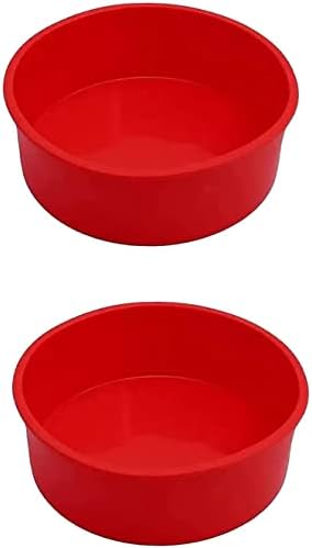 2pcs 6 Inch Silicone Cake Pan for Baking, Round Cake Molds Pan