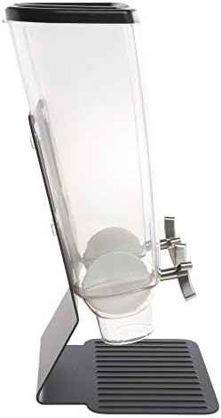 HUBERT 2 Container Cereal Dispenser w/ Stand 9 3/16"L x 8 1/8"W x 17 3/16"H
