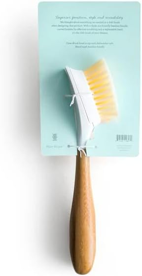 Grove Co. Replaceable Head Bamboo Dish Brush, 1 Count