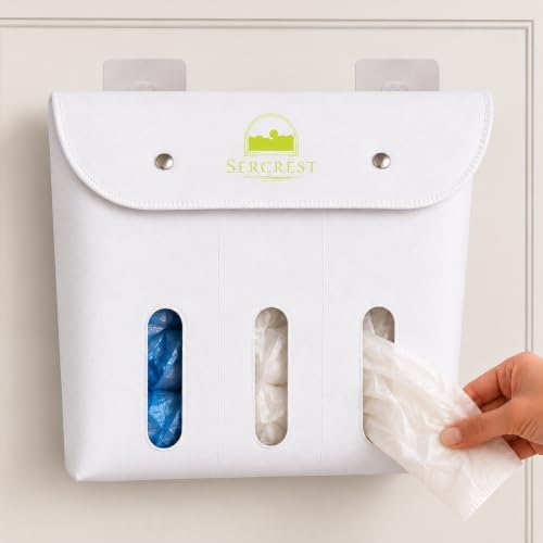 Grocery Bag Holder for Plastic Bags, Trash Bag Dispenser and Kitchen