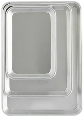 3-Piece Aluminum Sheet Pan Set, Jelly Roll, Quarter Sheet & Eighth