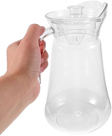 Healeved Water Jug Water Jug Kettle Acrylic Pitcher with Lid and Spout