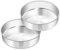 TeamFar 8 Inch Cake Pan Set of 2, Round Layer Cake Baking Pans Tins