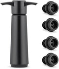 Vacuum Wine Saver Pump with 4 Reusable Stoppers, Silicone Wine Stopper