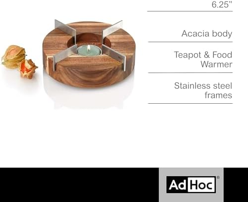 AdHoc Tuto Decorative Teapot and Food Warmer - Portable Warmer for