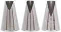 Ateco #881 & #882 & #883 - Set of 3 St Honore Pastry Tips - Stainless