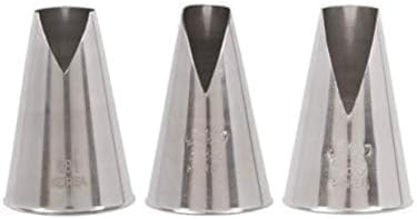 Ateco #881 & #882 & #883 - Set of 3 St Honore Pastry Tips - Stainless