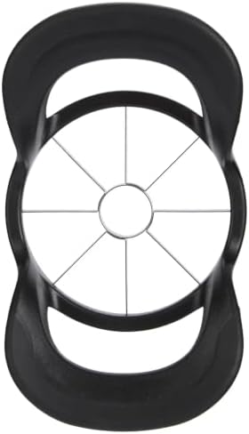 8-Wedge Stainless Steel Apple Slicer and Corer, Black