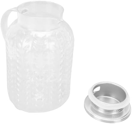 GOWENIC 1.8L Water Pitcher with Lid and Handle, Acrylic Heat Proof