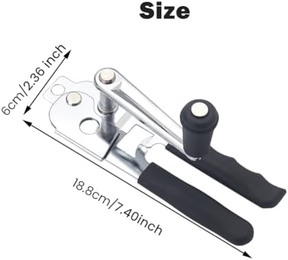 Heavy Duty Hand Crank Manual Can Opener, Stainless Steel Safety Can