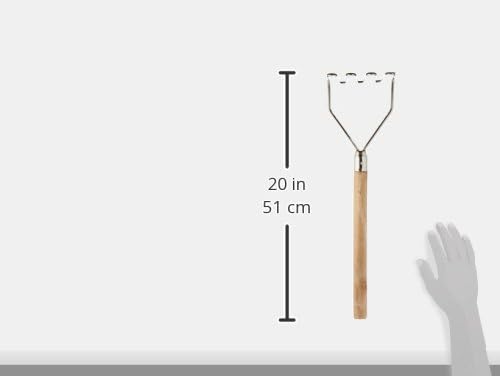 Winco Square Potato Masher, 4.5-Inch