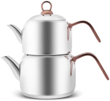Karaca Manes Turkish Teapot Set, 1.35L & 1.95L, Purple