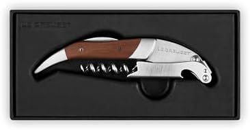 Le Creuset Black Walnut Corkscrew Wine Opener