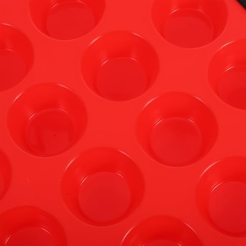 ARTIBETTER Silicone Mini Muffin Tray Xmas, 24-cup Non-stick Oven Bake