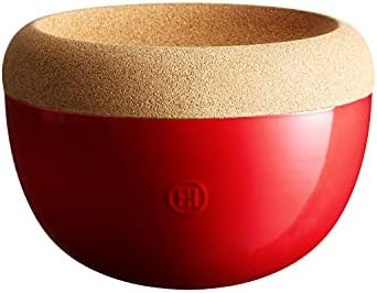 Emile Henry Deep Fruit & Vegetable Storage Bowl, 10.6" x7.3” Burgundy