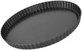 Round Tart Pan, Removable Bottom Non Stick Tart Pan Large Fluted Tart