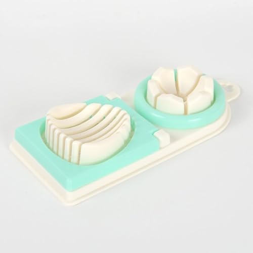 Dual Head Egg Slicer Tool Green for Household Meal Prep