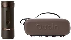 OutIn Fino Portable Electric Coffee Grinder, Tundra Brown