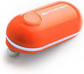 Kitchen Mama Mini Electric Can Opener Smooth Edge, Orange