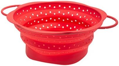 Drainage Basket Silicone Collapsible Colander Strainer Food Strainers
