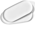 Oval Platter Oval Trays 2 Pack for Entertaining, White Plates Serving