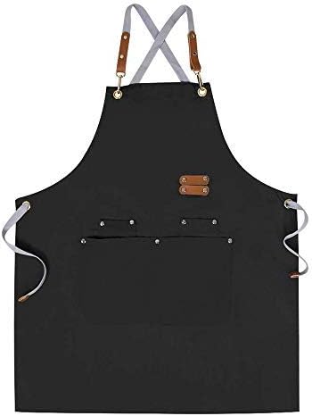 Mignongirl Chef Apron-Cross Back Apron - Image 4