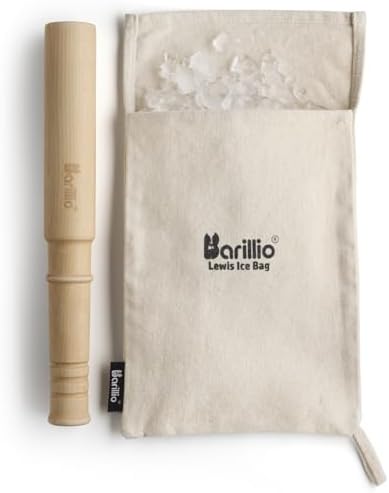Barillio Drink Muddler Mallet and Lewis Bag Set - Big-Shot 13.75 Inch