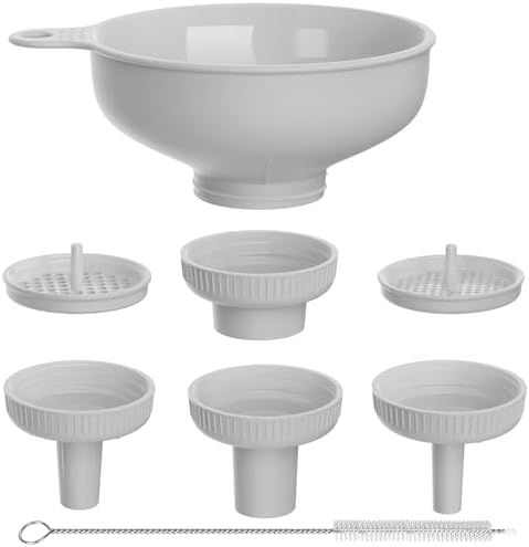 Wide Mouth Kitchen Funnel, Food Grade Plastic Cooking Canning Funnel