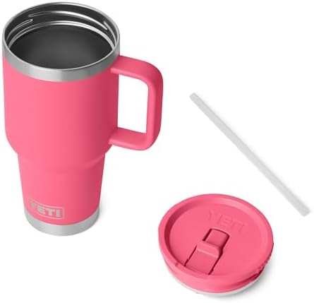 YETI Rambler 30 oz Travel Mug with Flip Straw Lid – Stainless Steel
