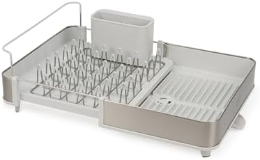 Joseph Joseph Expandable Steel Dish Drying Rack, Stainless Steel