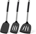 Silicone Spatula Set, Heat Resistant Fish Spatula, Solid & Slotted