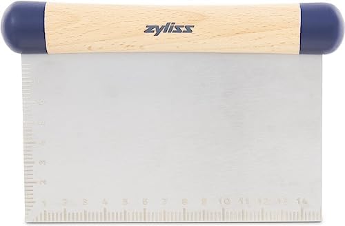 Zyliss E980213 Bench Scraper, 11cm/4.5in, Stainless Steel/Wood