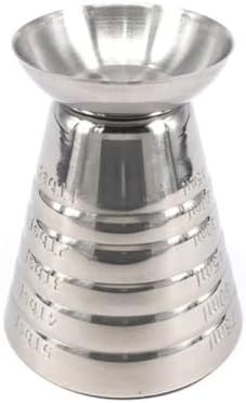3 Pack 75ml Stainless Steel Jigger Cups with Measurement Scale