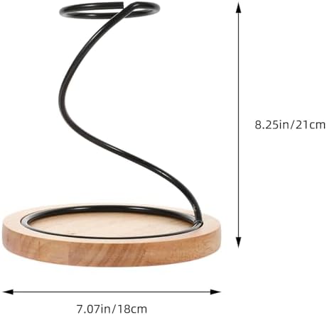 Coffee Dripper Stand Wooden Base Filter Cup Holder for Coffee Station
