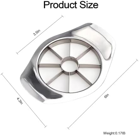 Stainless Steel Apple Slicer and Corer, 8-Slice Apple Cutter Wedger