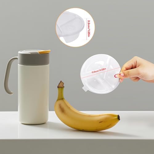 Reusable Snack Containers with Lids 50 Pcs, 3-Compartment Divided