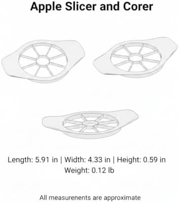 Apple Slicer and Corer, Stainless Steel Fruit Cutter for Uniform
