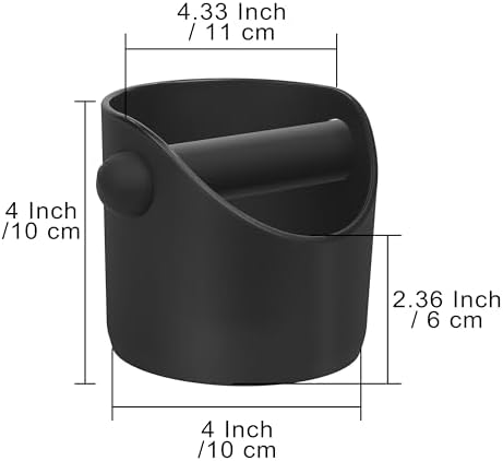 Small 4.3 Inch Espresso Knock Box