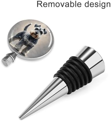 Schnauzer Wine Stoppers for Wine Bottles Vacuum Wine Bottle Stopper